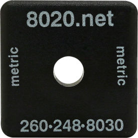 40 Series Lite End Cap w/ Push-Ins Fastener, Matte Finish, Black
