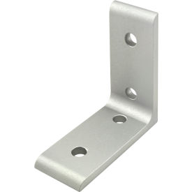40 Series Inside Corner Bracket with 4 Hole, Clear