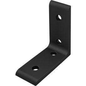 40 Series Inside Corner Bracket with 4 Hole, Black