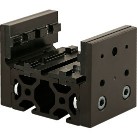 40 Series Short Single Mount Unibearing Assembly On 40-4080 x 75MM, Black