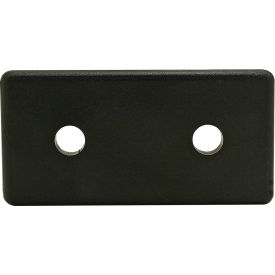 40 Series Lite Plain End Cap w/ Push-Ins, Matte Finish, Black