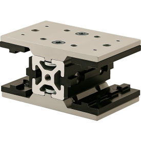 40 Series Short Double Mount Unibearing Assembly On 40-4040 x 75MM, Clear
