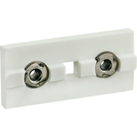 40 Series Single-Keyed High Cycle Linear Bearing Pad with Brake Hole, White