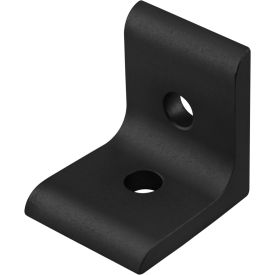40 Series Inside Corner Bracket with 2 Hole, Black