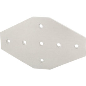 40 Series 7 Hole Cross Joining Plate, Clear
