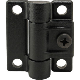 40 Series adjustable Hinge, Matte Finish, Black