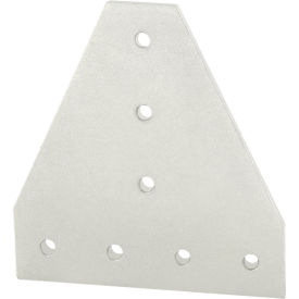 40 Series Aluminum Tee Flat Plate with 7 Hole, Clear
