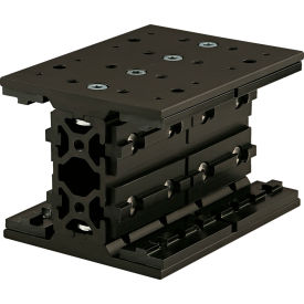 40 Series Long Double Mount Unibearing Assembly 40-4080 x 160MM, Black