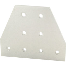 40 Series 8 Hole Tee Flat Plate, 4-3/4''L, Clear