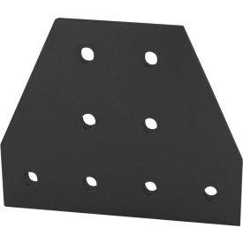 40 Series 8 Hole Tee Flat Plate, 4-3/4''L, Black
