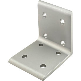 40 Series Inside Corner Bracket with 8 Hole, Clear