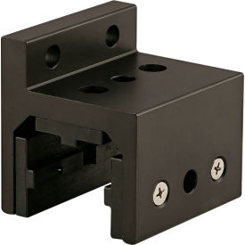 40 Series 3 Slot Mount Single Flange Short Standard Linear Bearing w/Brake Hole, Black