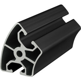 40 Series Slotted Extrusion Profile With 45 Degree Radius, 6.05M Extension, Black