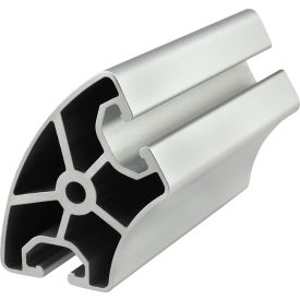 40 Series - Slotted Extrusion Profile With 60 Degree Radius, 3M Extension, Clear