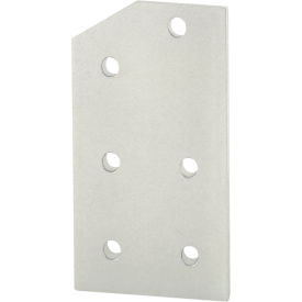 40 Series 30 Degree Angled Flat Plate with 6 Hole, Clear