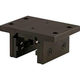 40 Series 3-Slot Mount Short Double Flange High Cycle Linear Bearing, Black