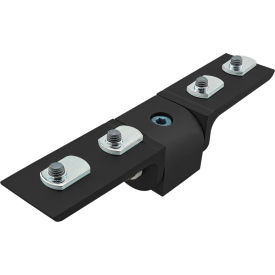 40 Series Right Angle 90 Degree Dynamic Pivot Assembly with Dual L Arms, Black