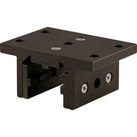 40 Series 3 Slot Mount Double Flange Short Standard Linear Bearing w/Brake Hole, Black