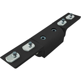 40 Series Right Angle Universal Dynamic Pivot Assembly with Dual L Arms, Black