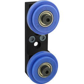 40 Series Dual Roller Wheel Bracket Assembly w/ 40-2280 Wheels, Black
