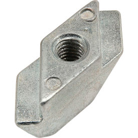 15 & 40 Series Rhombus Nut, M4, Slot 8, Die-Cast Zinc, Bright