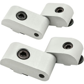 10 & 15 Series Left Hand Transition Lift-Off Hinge Assembly, Anodize Finish, Clear