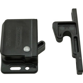 10 to 15 10 Series lbs. Pull force Grabber Door Catch and Keeper, Anodized Black