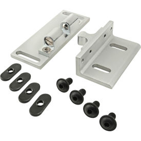 Tension Ball Latch with Mounting Brackets, Anodize Finish, Clear