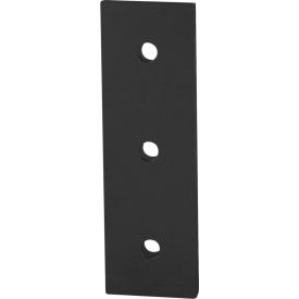 45 Series 3 Hole Straight Flat Plate, Black