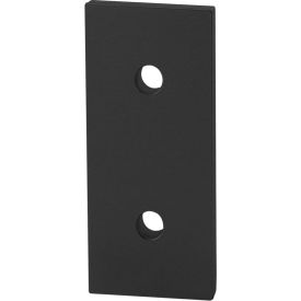 45 Series 2 Hole Straight Flat Plate, Black