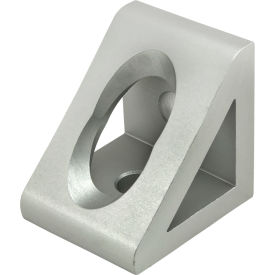 45 Series 2 Hole Gusseted Inside Corner Bracket, Clear