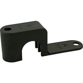 10 &15 Series Single Tube Clamp, 3/4", Matte Finish, Black
