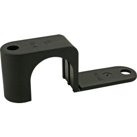 10 & 15 Series Single Tube Clamp, 1", Matte Finish, Black