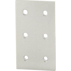 45 Series Rectangular Flat Plate with 6 Hole, Clear