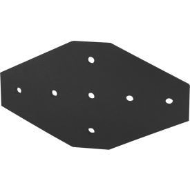 45 Series 7 Hole Cross Flat Plate, Black