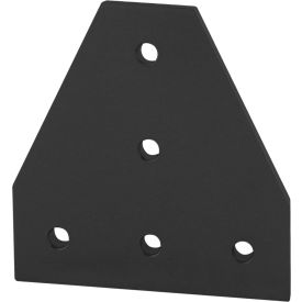 15 Series Ready Tube 5 Hole Tee Joining Plate, Black