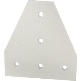 45 Series Tee Flat Plate with 5 Hole, Clear