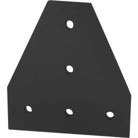 45 Series Tee Flat Plate with 5 Hole, Black