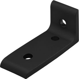 45 Series Inside Corner Bracket with 3 Hole, Black