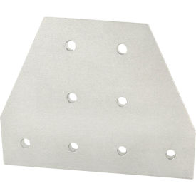 45 Series Tee Flat Plate with 8 Hole, Clear
