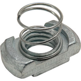 45 Series M8 Spring Nut Slot 10 Steel Bright