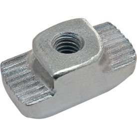 45 Series Hammer Nut, M4, Boss Height 3.0mm, Slot 10, Zinc Plate, Bright
