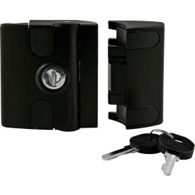 15, 30, 40, 45 Series Slam Latch, Universal Key, Die-Cast Zinc, Black