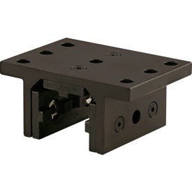 45 Series 3 Slot Mount Flange Linear Bearing with Brake Holes, Black