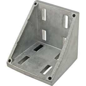 45 Series Inside Corner Bracket, Die Cast, Aluminum, 10 Slot