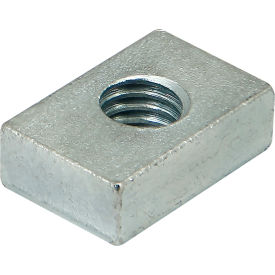 45 Series Threaded Plate, Clear, Bright Zinc Finish