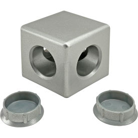 45 Series 2 Way - Light Squared Corner Connector