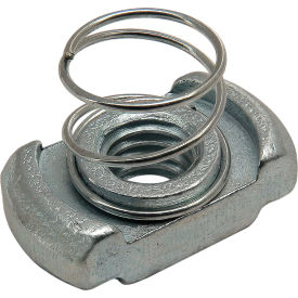 45 Series M6 Spring Nut Slot 10 Steel Bright
