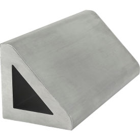 45 Series 45 Degree Metric Aluminum Gusset Profile, Mill Finish, 45 mm L, Clear