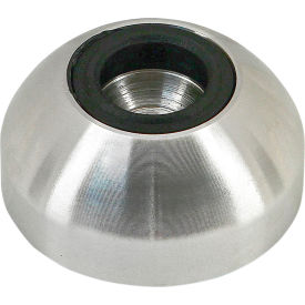 Fractional Metric Series Base For Swivel Feet, D40 w/ Anti-Slip Plate, Stainless Steel